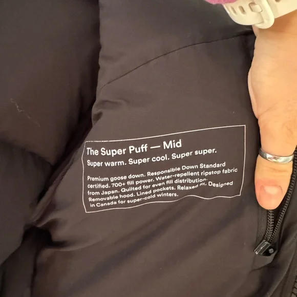 TNA The Super Puff Black Jacket - Picture 3 of 4